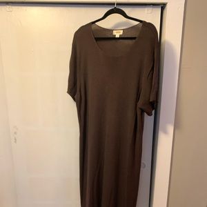 Dark Brown Causal Dress